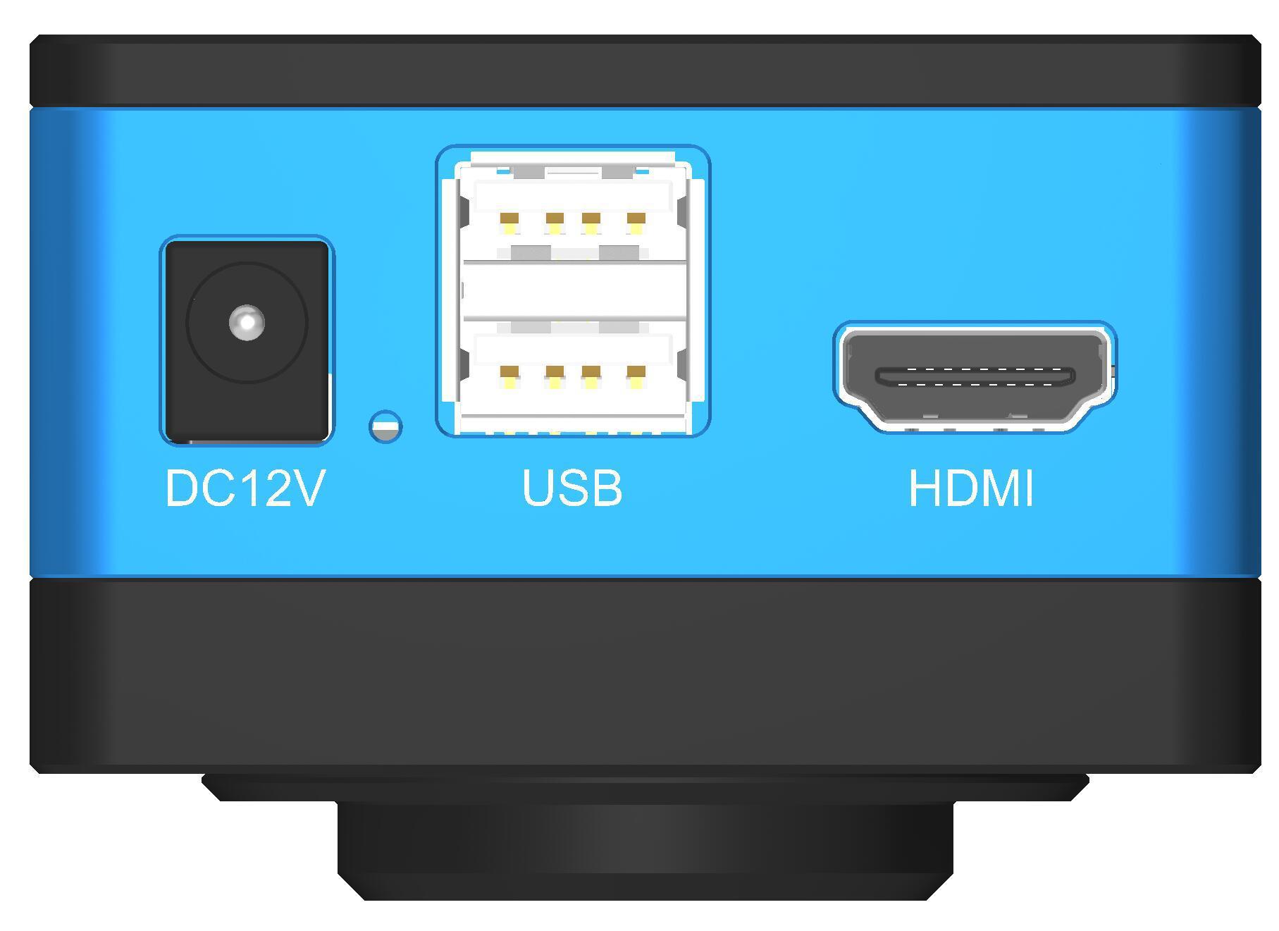 OCAM系列HDMI相機(jī)接口面板示意圖