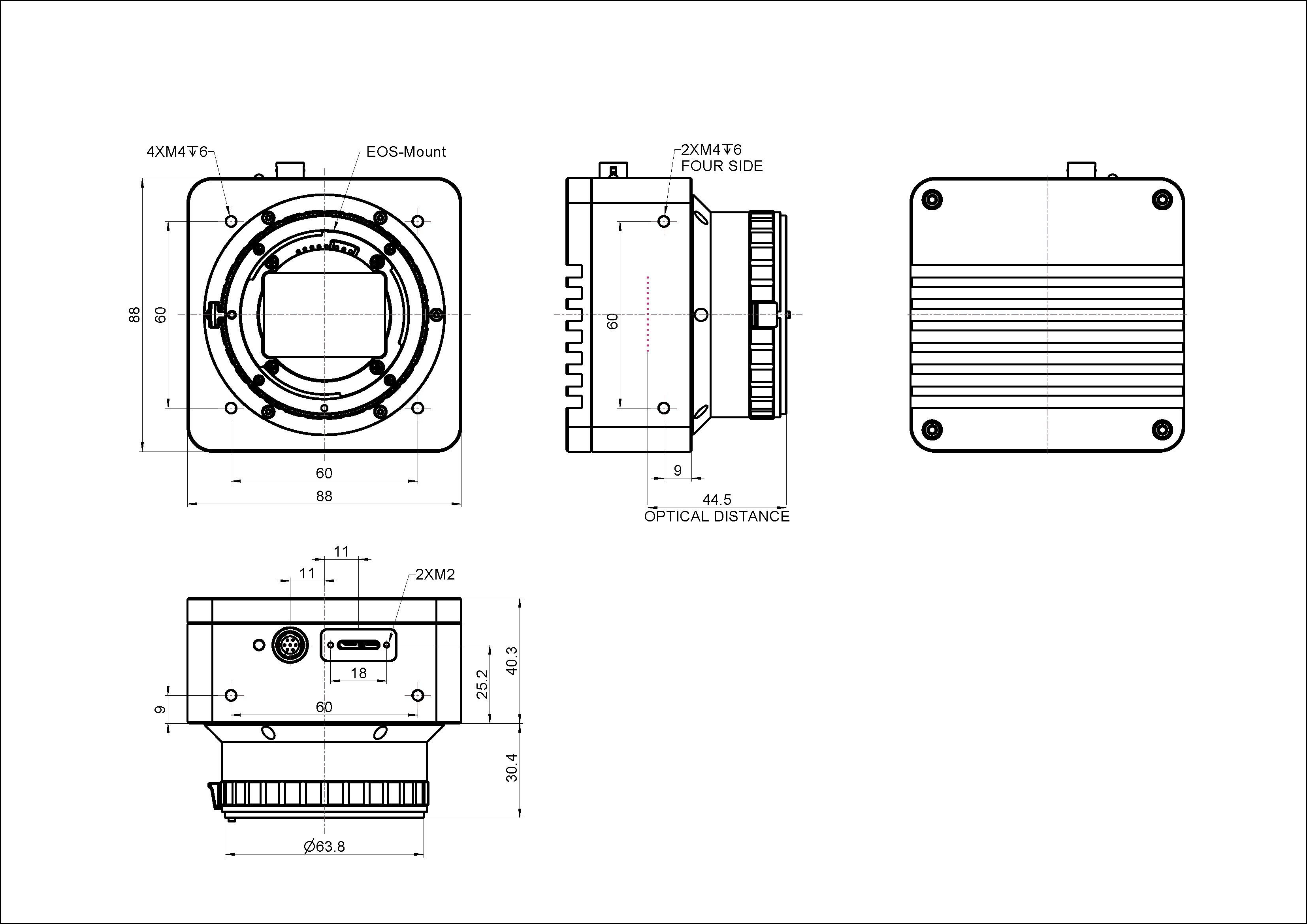 IUC_AFU_EF相機外形尺寸 IUC_AFU_EF相機外形尺寸
